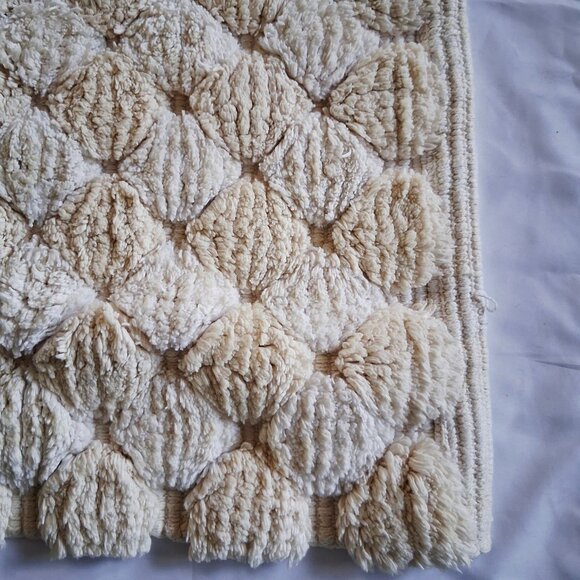 Vintage Rectangular Beige Beni Ouarain Rug - Picture 3 of 10